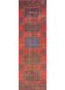 vintage red and orange wool hand knotted Rug - HeadShot vintage red and orange wool hand knotted Rug - HeadShot