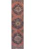 vintage red and orange wool hand knotted Rug - HeadShot vintage red and orange wool hand knotted Rug - HeadShot