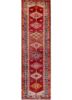nuray red and orange wool hand knotted Rug - HeadShot