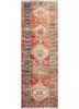 nuray red and orange wool hand knotted Rug - HeadShot