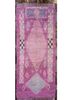 nuray pink and purple wool hand knotted Rug - HeadShot nuray pink and purple wool hand knotted Rug - HeadShot