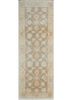 aalam green wool hand knotted Rug - HeadShot
