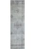 vintage grey and black wool hand knotted Rug - HeadShot vintage grey and black wool hand knotted Rug - HeadShot
