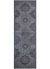 lacuna grey and black wool hand knotted Rug - HeadShot
