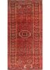 nuray pink and purple wool hand knotted Rug - HeadShot