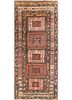 kiaan red and orange wool hand knotted Rug - HeadShot kiaan red and orange wool hand knotted Rug - HeadShot