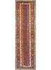 aalam green wool hand knotted Rug - HeadShot