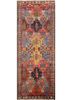 aalam grey and black wool hand knotted Rug - HeadShot