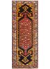 kiaan red and orange wool hand knotted Rug - HeadShot