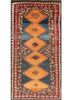 kiaan red and orange wool hand knotted Rug - HeadShot