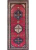 aalam pink and purple wool hand knotted Rug - HeadShot