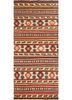 nayaab red and orange wool flat weaves Rug - HeadShot