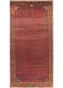 kiaan red and orange wool hand knotted Rug - HeadShot