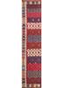 nayaab red and orange wool flat weaves Rug - HeadShot