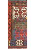 nayaab beige and brown wool flat weaves Rug - HeadShot