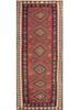 nayaab red and orange wool flat weaves Rug - HeadShot nayaab red and orange wool flat weaves Rug - HeadShot