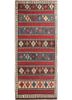 nayaab red and orange wool flat weaves Rug - HeadShot