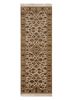 gold gold wool and silk hand knotted Rug