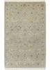 grey and black grey and black wool and silk hand knotted Rug
