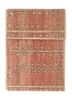 table mats red and orange wool hand knotted Accessorie - HeadShot
