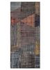 grey and black grey and black wool and bamboo silk hand knotted Rug