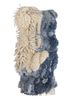 wall installation blue wool and bamboo silk and copper and silk and cotton WALL ART & TAPESTRY - HeadShot wall installation blue wool and bamboo silk and copper and silk and cotton WALL ART & TAPESTRY - HeadShot