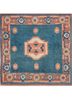 nuray blue wool hand knotted Rug - HeadShot nuray blue wool hand knotted Rug - HeadShot
