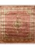 gulmarg red and orange silk hand knotted Rug - HeadShot