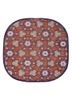 red and orange red and orange wool and viscose hand tufted Rug
