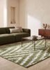 indusbar green wool and viscose flat weavesRug - Rander indusbar green wool and viscose flat weavesRug - Rander