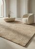 manifest beige and brown wool hand knottedRug - Rander