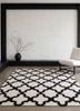 indusbar grey and black wool flat weavesRug - Rander indusbar grey and black wool flat weavesRug - Rander