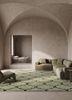 indusbar green wool flat weavesRug - Rander indusbar green wool flat weavesRug - Rander