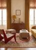 kasbah red and orange wool and viscose hand tuftedRug - Rander kasbah red and orange wool and viscose hand tuftedRug - Rander