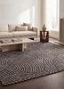 pathways grey and black wool and viscose hand tuftedRug - Rander