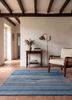 indusbar blue wool and viscose flat weavesRug - Rander indusbar blue wool and viscose flat weavesRug - Rander