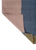 checkers pink and purple wool flat weaves Rug - Backing Shot