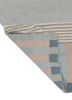checkers blue wool flat weaves Rug - Backing Shot checkers blue wool flat weaves Rug - Backing Shot