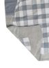 checkers blue wool flat weaves Rug - Backing Shot