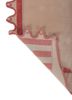 jardins du monde pink and purple wool hand knotted Rug - Backing Shot