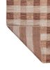 saga red and orange wool hand loom Rug - Backing Shot