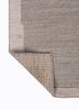 abrash grey and black wool flat weaves Rug - Backing Shot