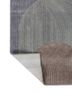 come around blue wool and viscose hand tufted Rug - Backing Shot come around blue wool and viscose hand tufted Rug - Backing Shot
