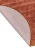 cera red and orange wool and viscose hand tufted Rug - Backing Shot cera red and orange wool and viscose hand tufted Rug - Backing Shot