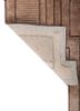 caliedo beige and brown bamboo silk and zari hand tufted Rug - Backing Shot caliedo beige and brown bamboo silk and zari hand tufted Rug - Backing Shot