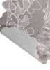 aurelia grey and black wool and viscose hand tufted Rug - Backing Shot