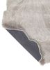 infini grey and black wool and viscose hand tufted Rug - Backing Shot
