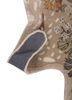 wild wanderlust beige and brown wool and viscose hand tufted Rug - Backing Shot