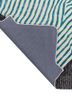 adrift blue wool and viscose hand tufted Rug - Backing Shot adrift blue wool and viscose hand tufted Rug - Backing Shot