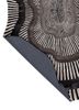 adrift grey and black wool and viscose hand tufted Rug - Backing Shot
